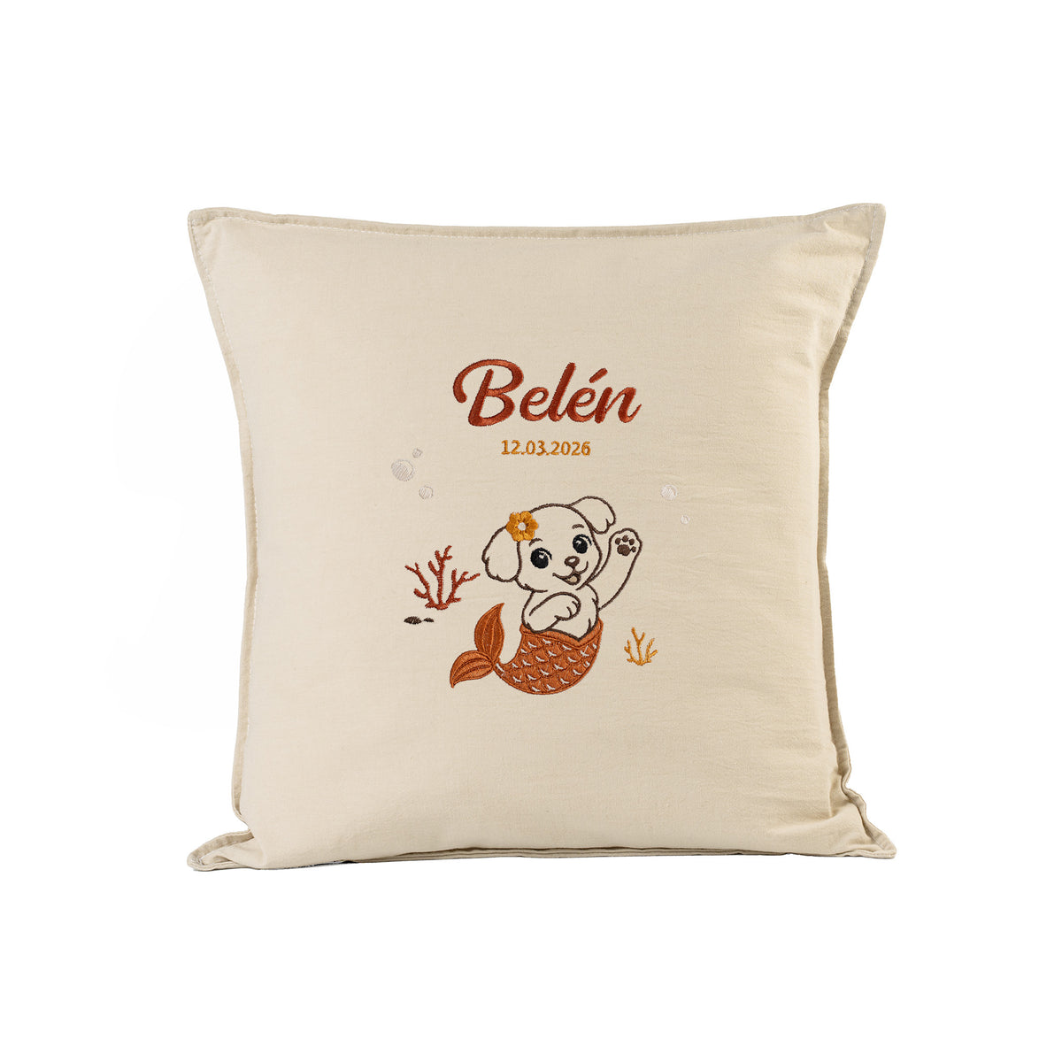 Almohadón Sirena P Bordado Personalizado