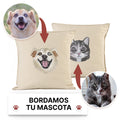 Almohadón bordado con tu mascota