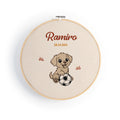Bastidor Perro Personalizado con Nombre y Fecha