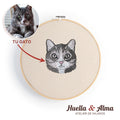 Bastidor Personalizado Recuerdo Mascota Bordado