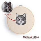 Bastidor Personalizado Recuerdo Mascota Bordado