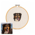 Bastidor Personalizado Recuerdo Mascota Bordado - Huella y Alma