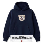 Buzo con capucha bordado M con tu mascota