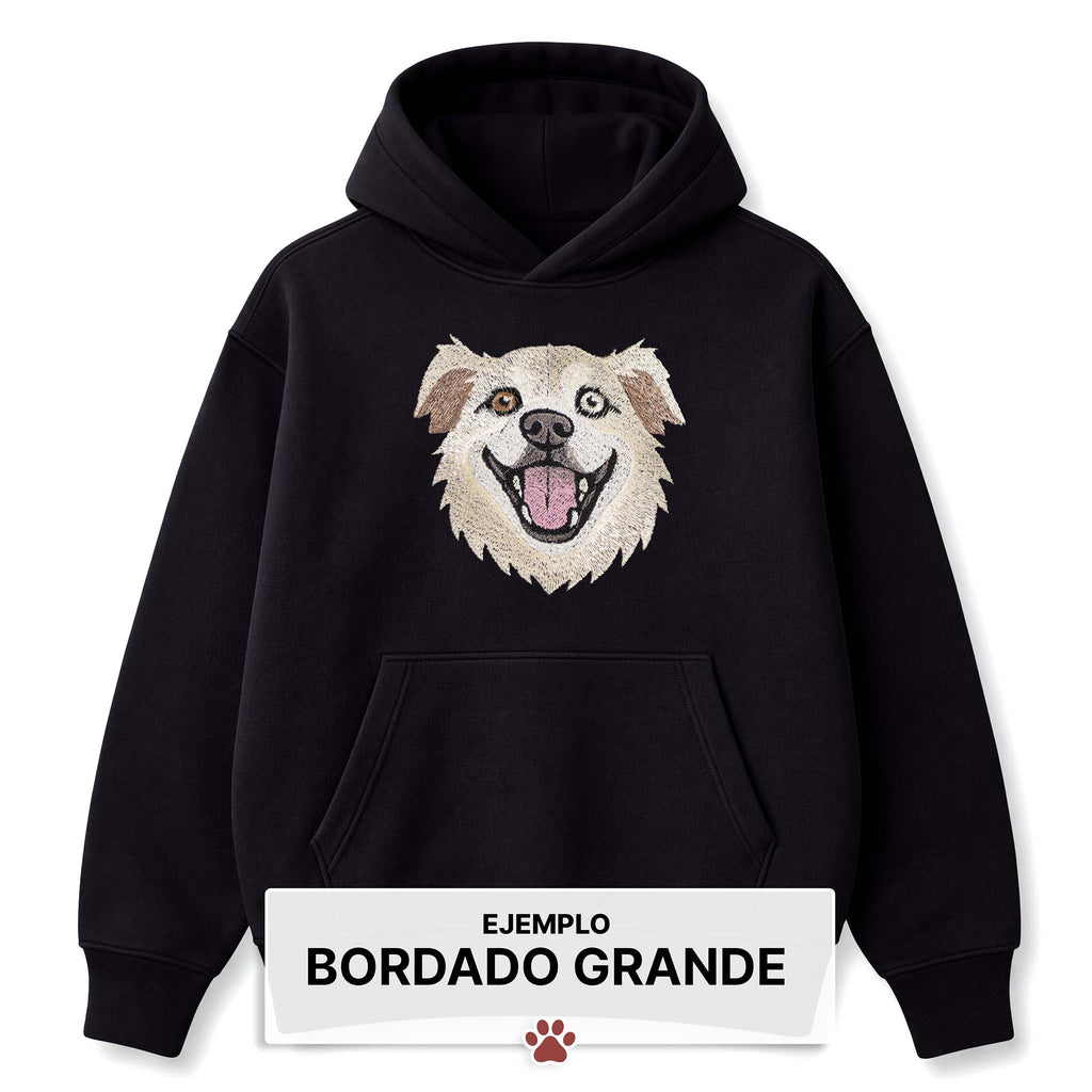 Buzo con capucha bordado L con tu mascota