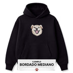Buzo con capucha bordado M con tu mascota
