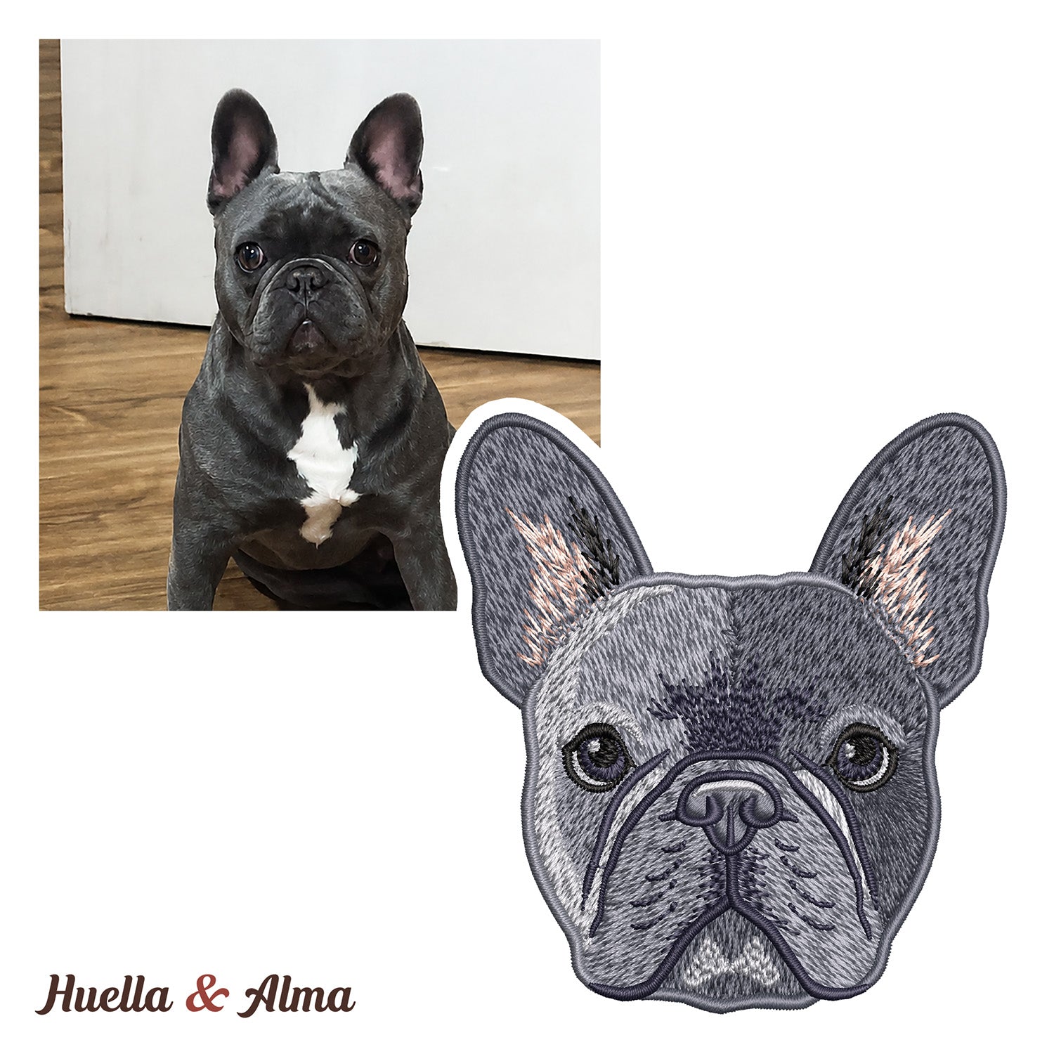 Buzo con capucha bordado con tu mascota - Huella y Alma