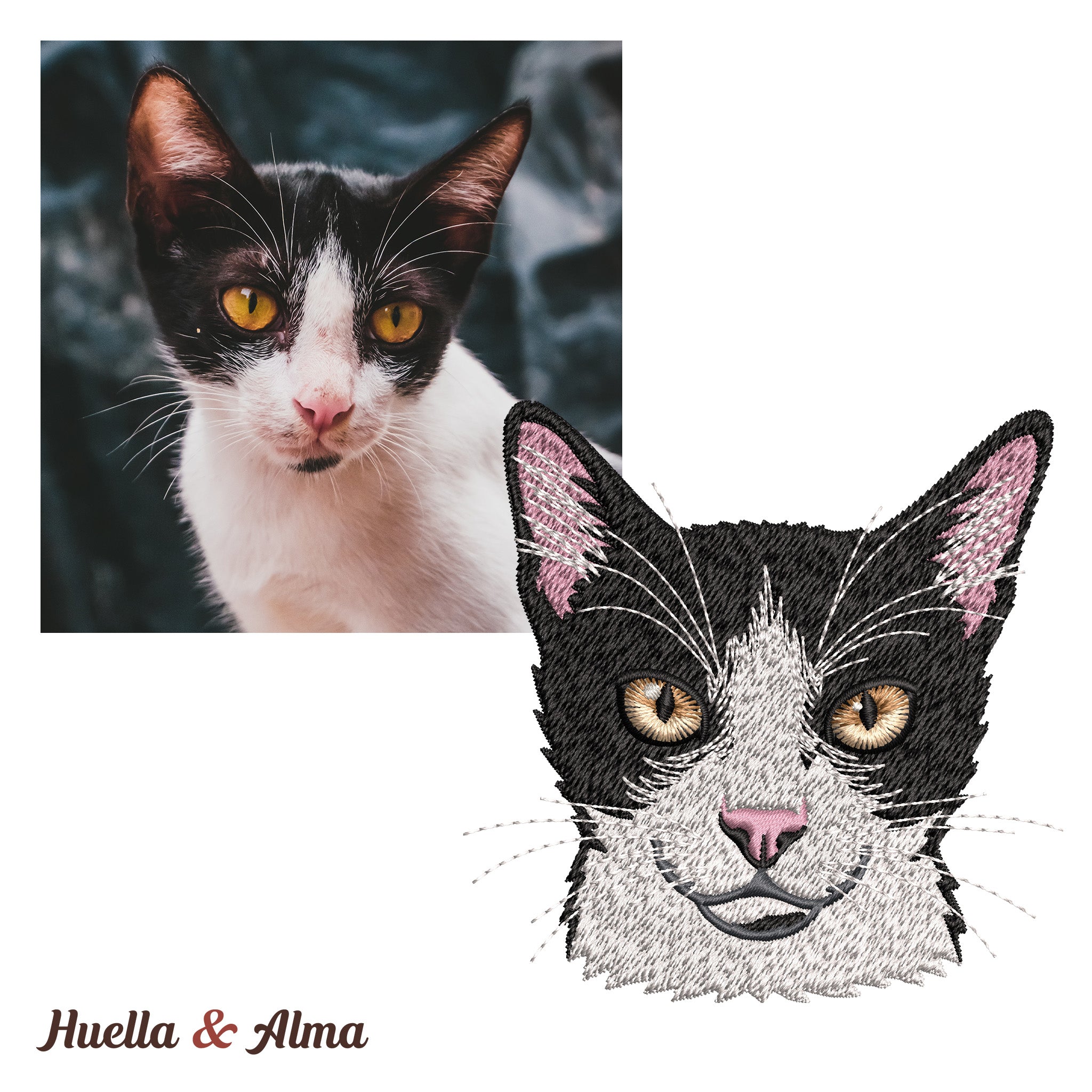 Buzo con capucha bordado con tu mascota - Huella y Alma