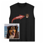 Musculosa bordada personalizada con tu perro - Huella y Alma