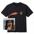 Remera bordada personalizada con tu mascota - Huella y Alma