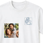 Remera Retrato Bordado Personalizado - Huella y Alma